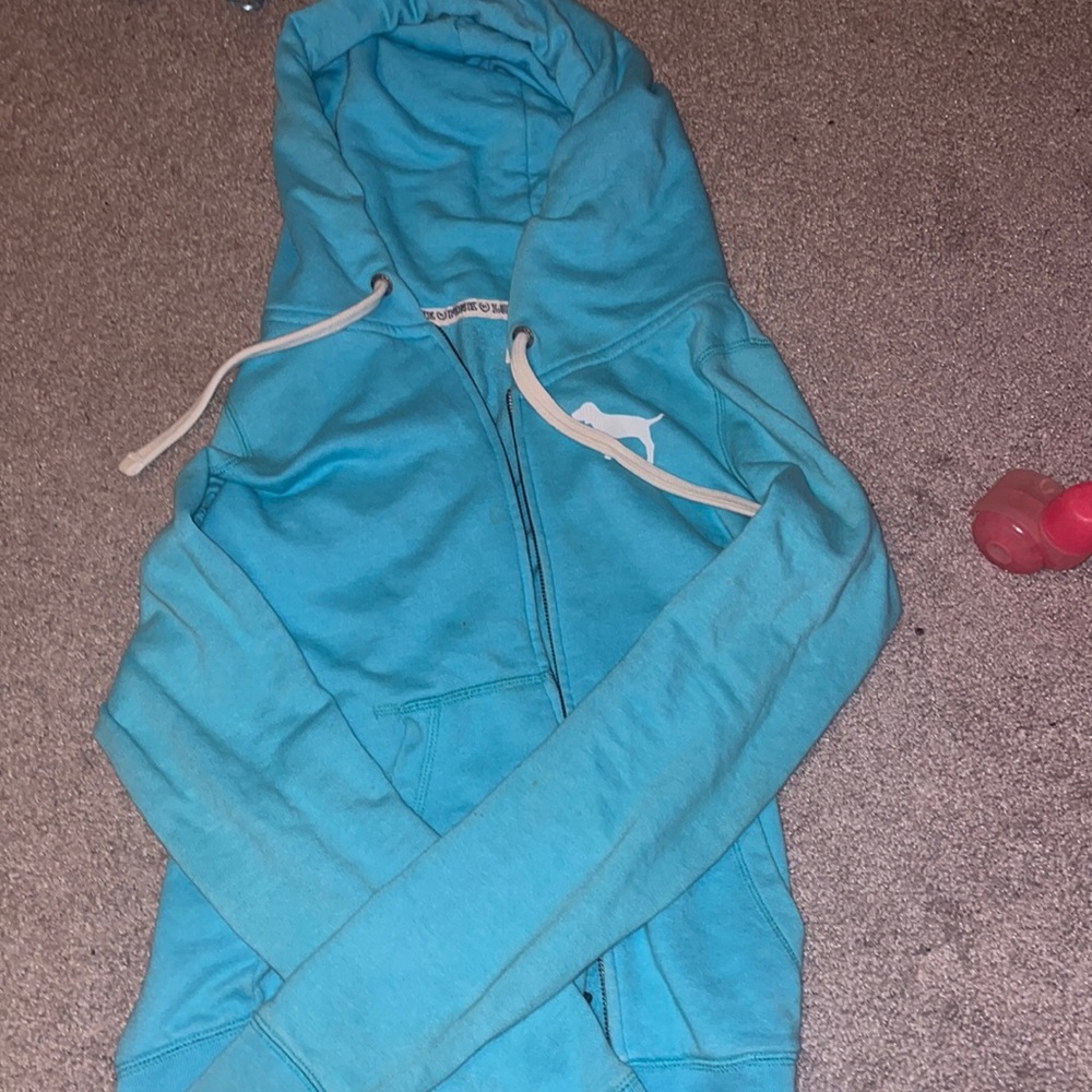 “PINK” blue jacket